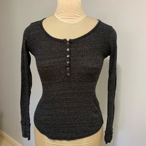 Abercrombie and Fitch Ribbed Henley Longsleeve